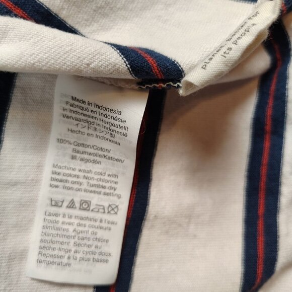 Madewell Tomboy Pocket Tee Dress in Stripe Organic Cotton Sz X Small - Picture 8 of 11